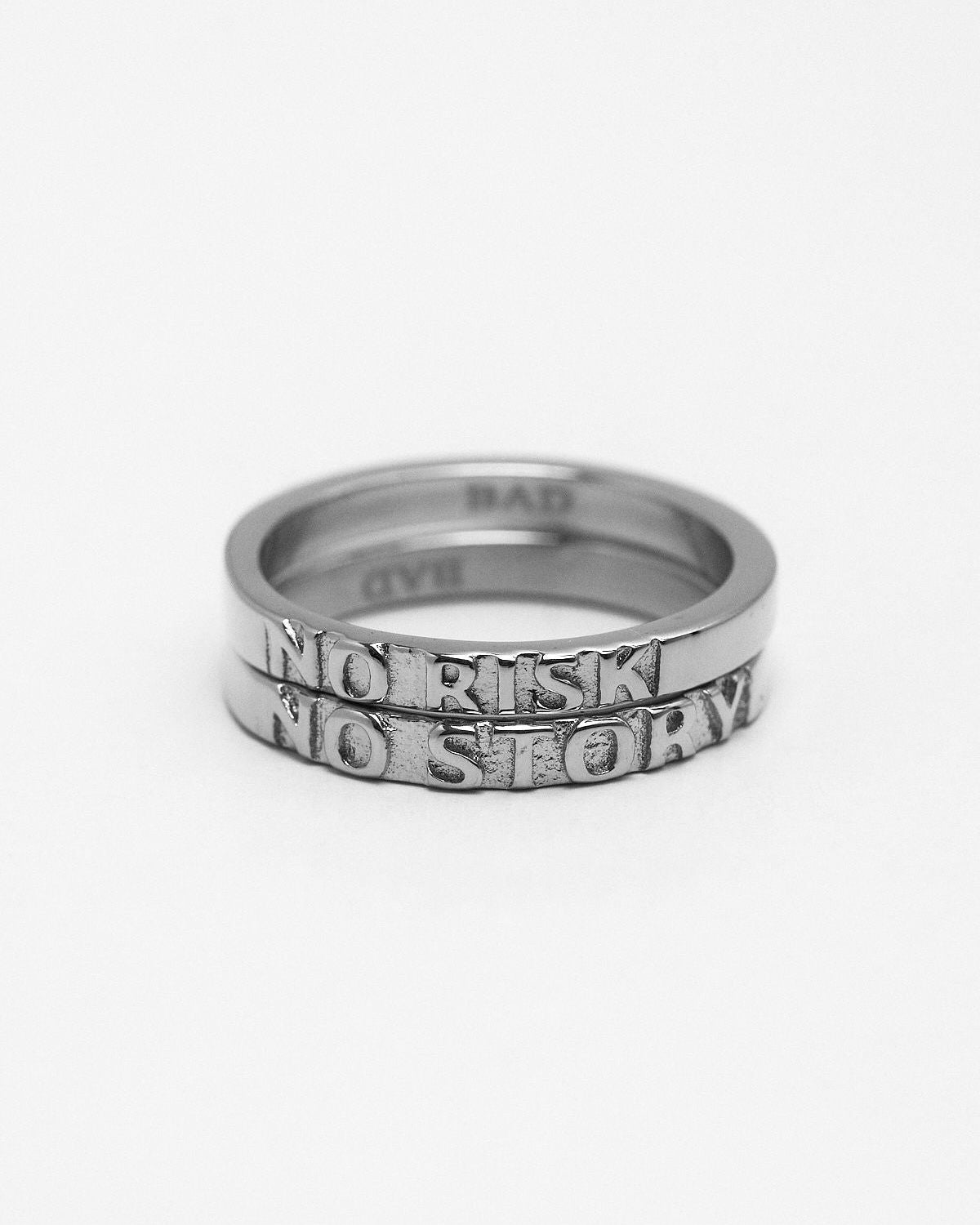 No Risk No Story Ring Silver