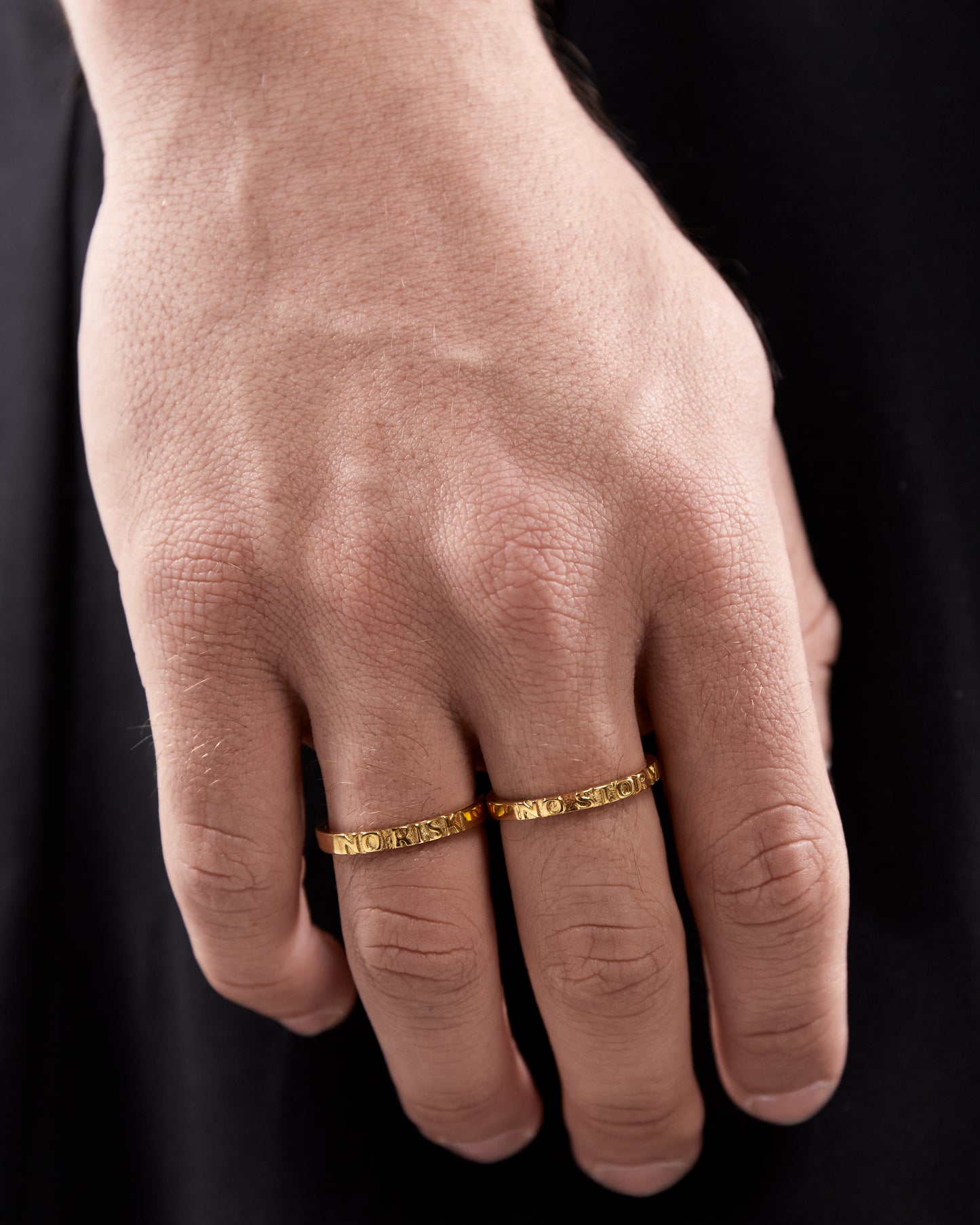 Anello No Risk No Story in oro