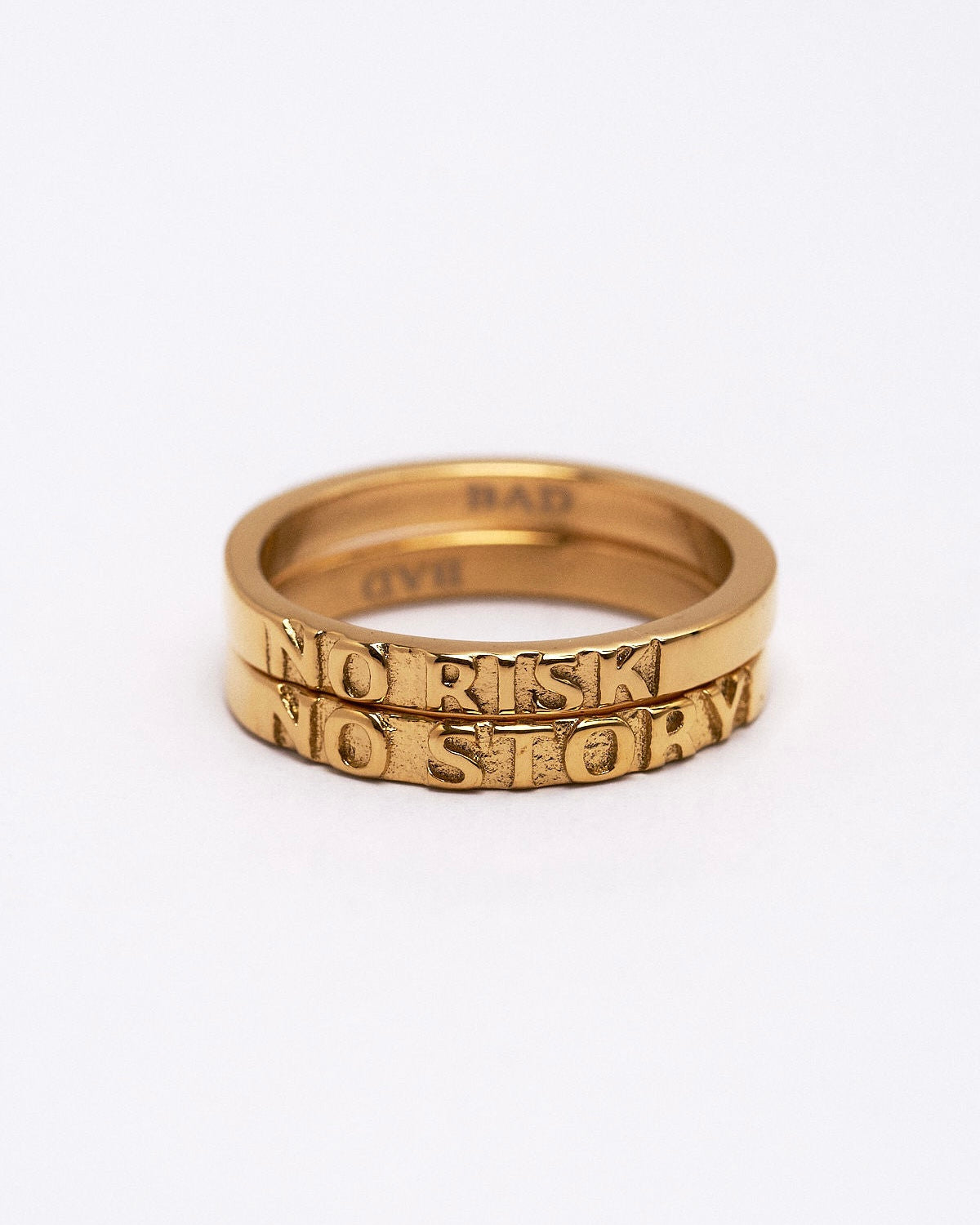 No Risk No Story Ring Gold
