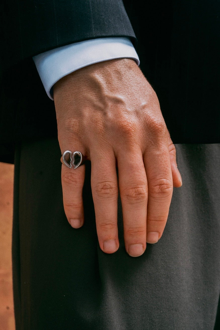 Spezzato Ring Silver