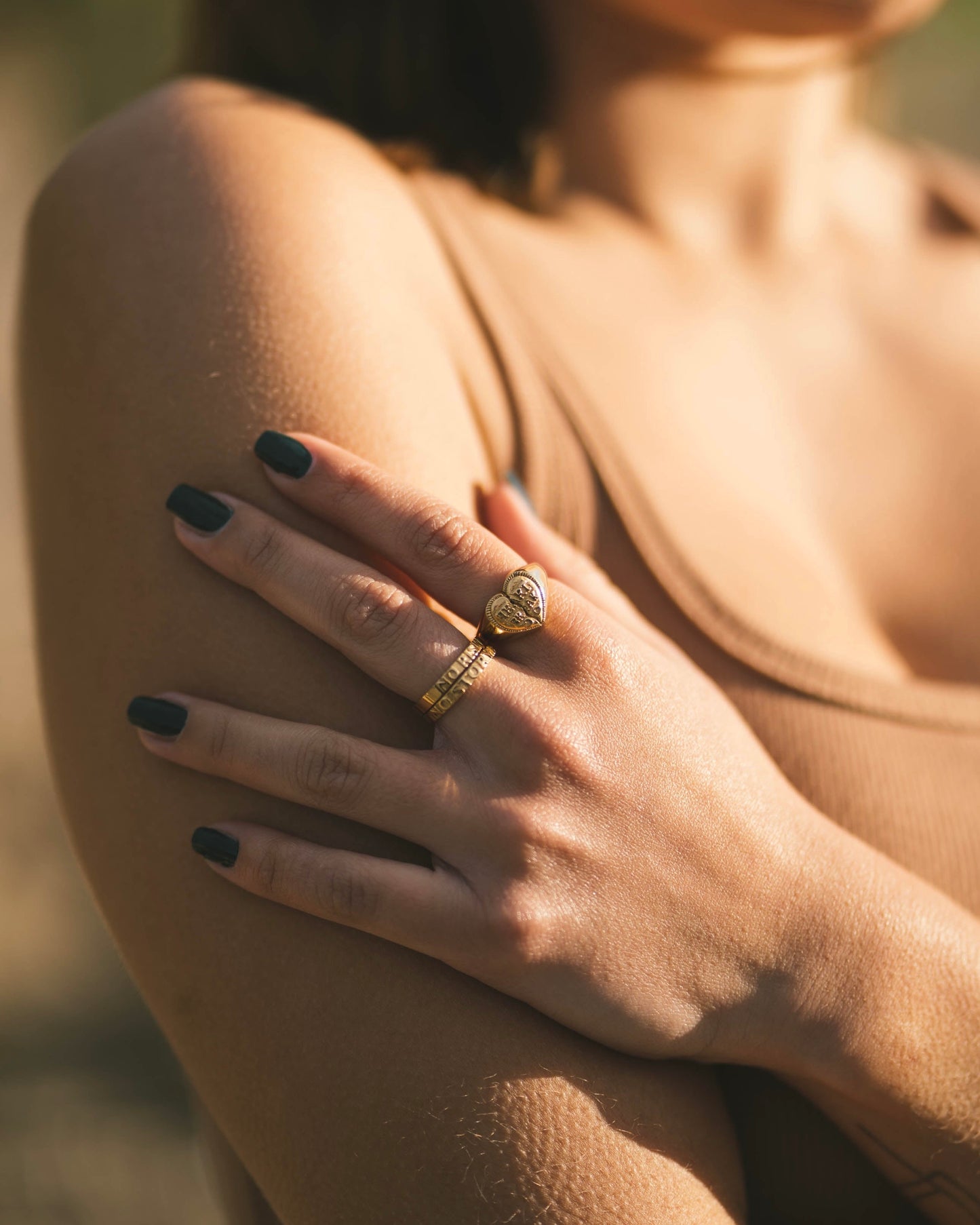 No Risk No Story Ring Gold