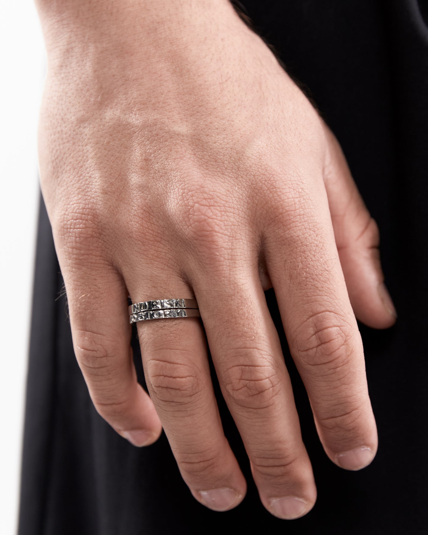 Anello No Risk No Story Argento