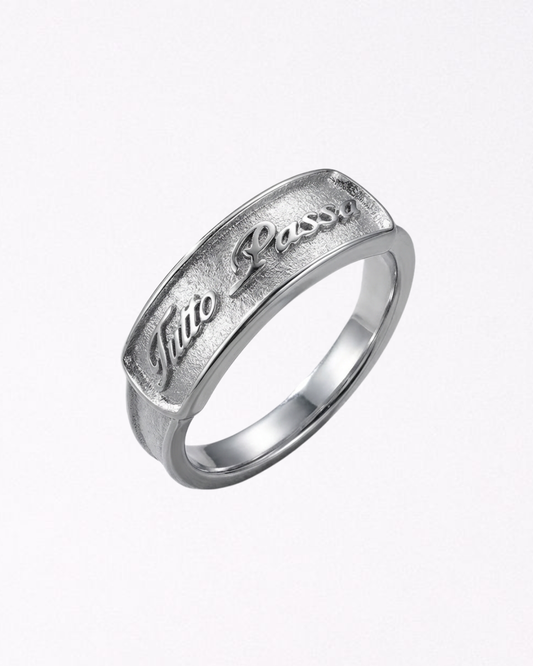 Tutto Passa Ring Silver